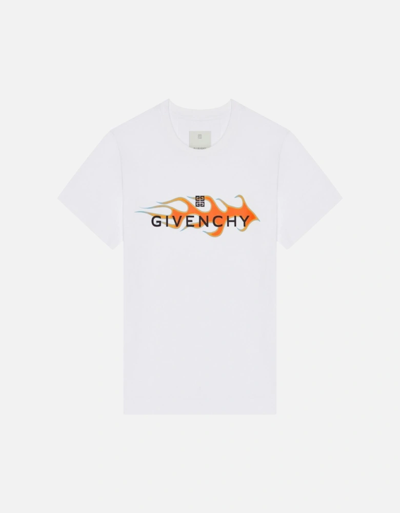 Flames T-Shirt White