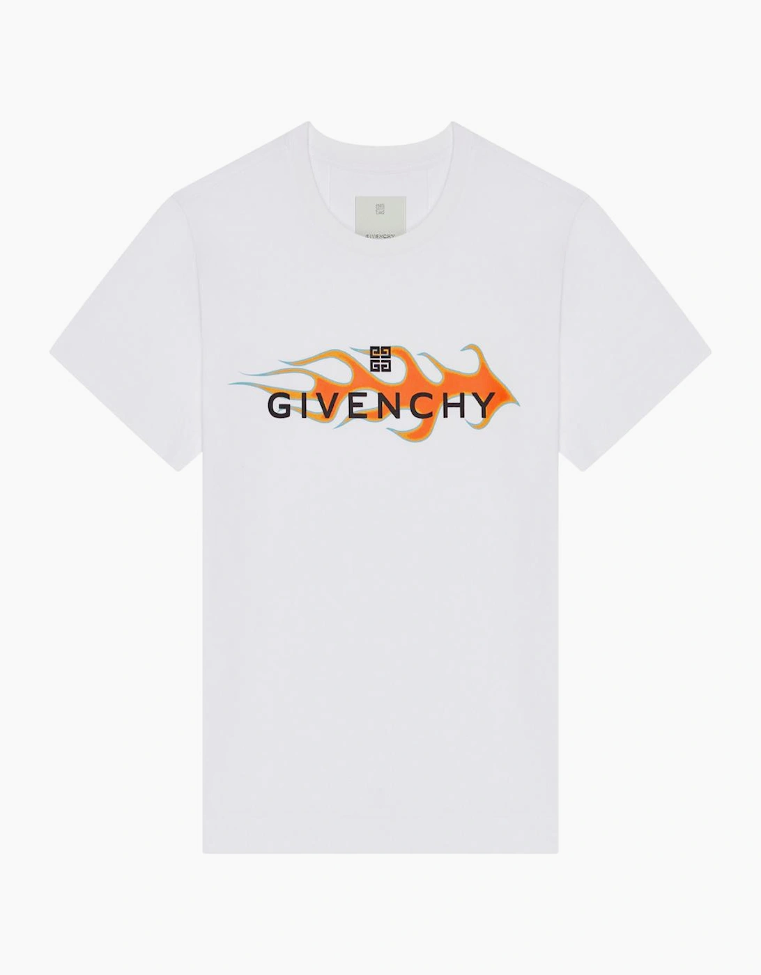 Givenchy Men's Givenchy Flames T-Shirt White