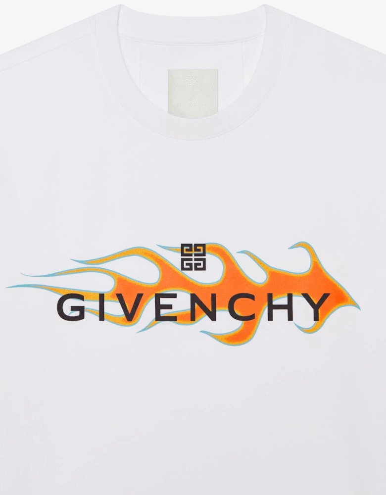 Flames T-Shirt White