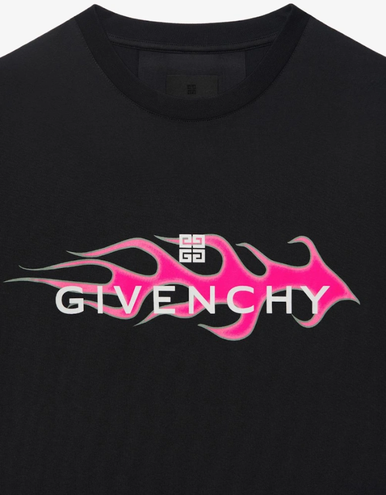 Flames T-Shirt Black