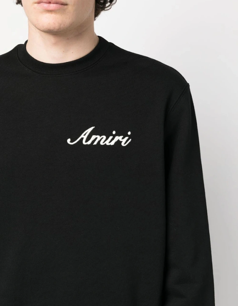 Script Logo Embroidered Sweatshirt