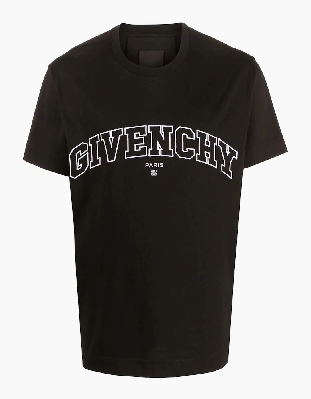Givenchy Men's Givenchy College Embroidered T-Shirt Black