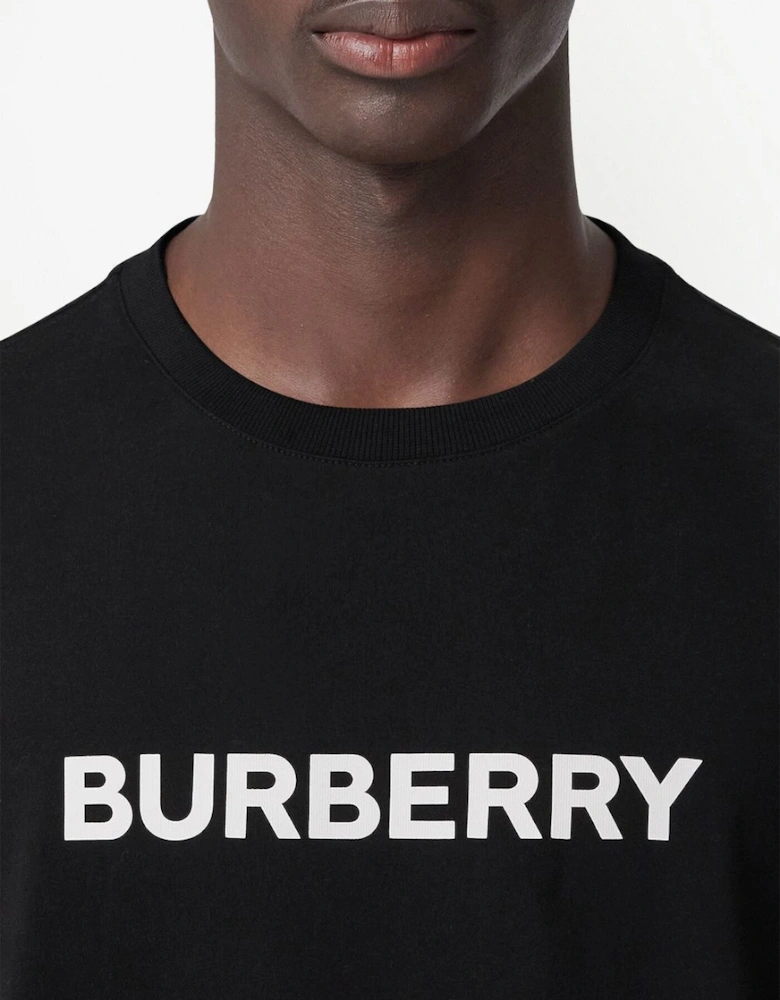 Harriston Logo Print T-Shirt Black