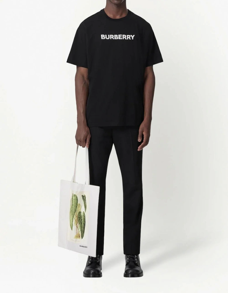 Harriston Logo Print T-Shirt Black