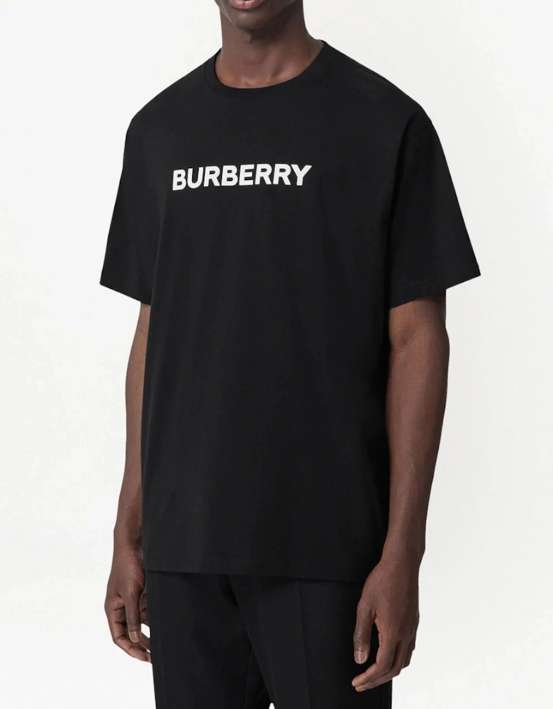 Harriston Logo Print T-Shirt Black