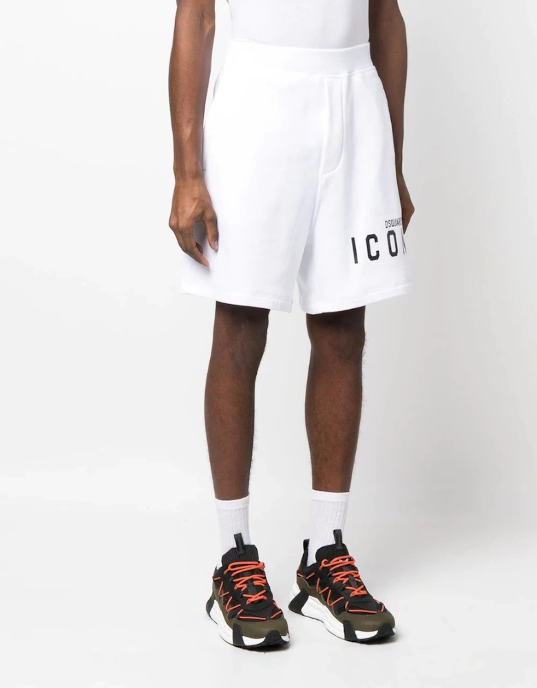 Icon Logo Shorts White