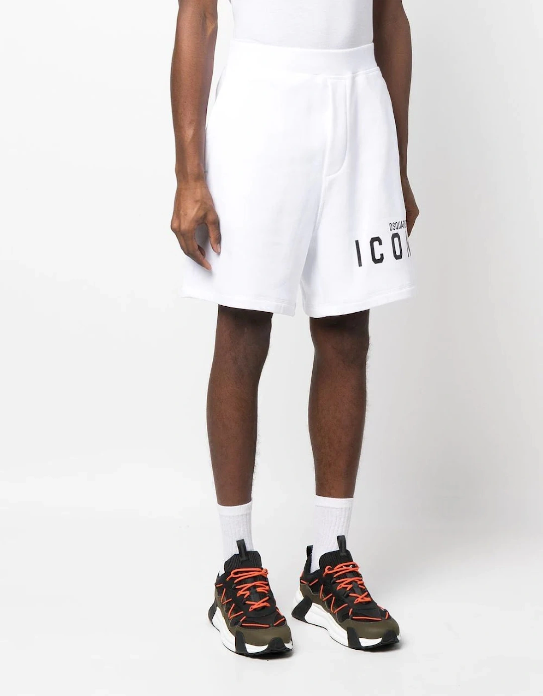 Icon Logo Shorts White
