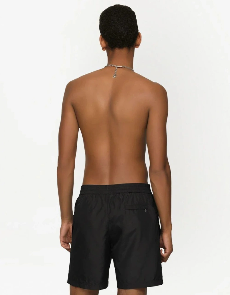 Swim Shorts With Logo Plaque