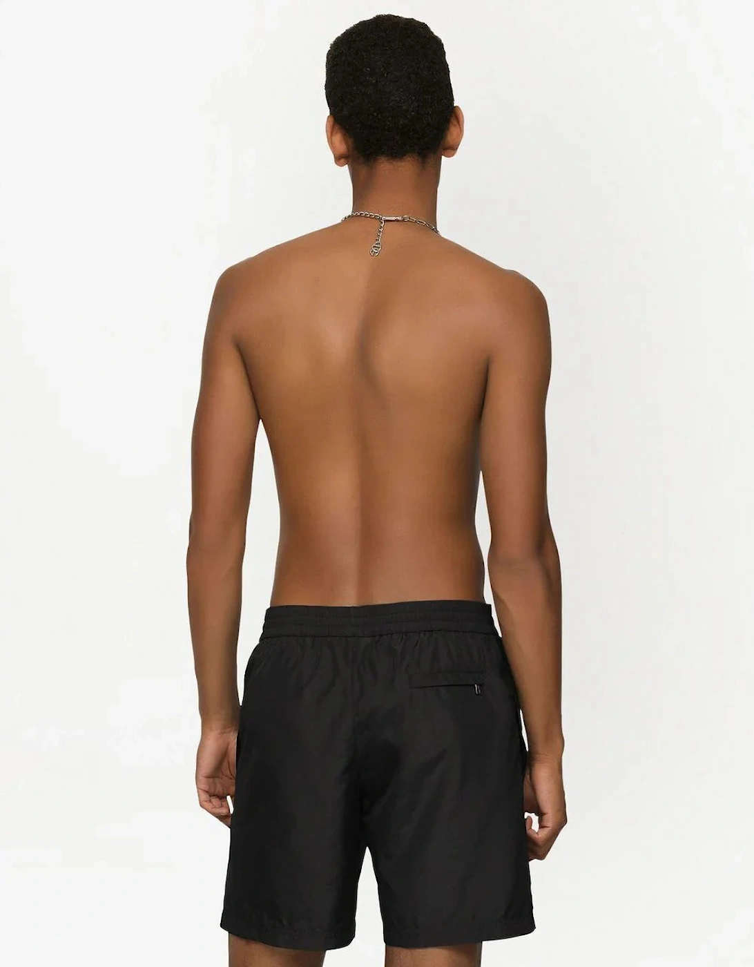 Swim Shorts With Logo Plaque