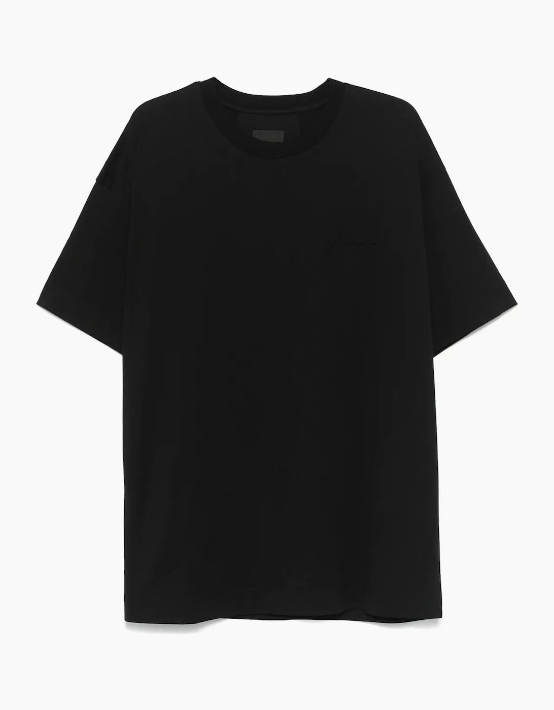 Givenchy Men's Givenchy Embossed Signature Logo T-Shirt - Black