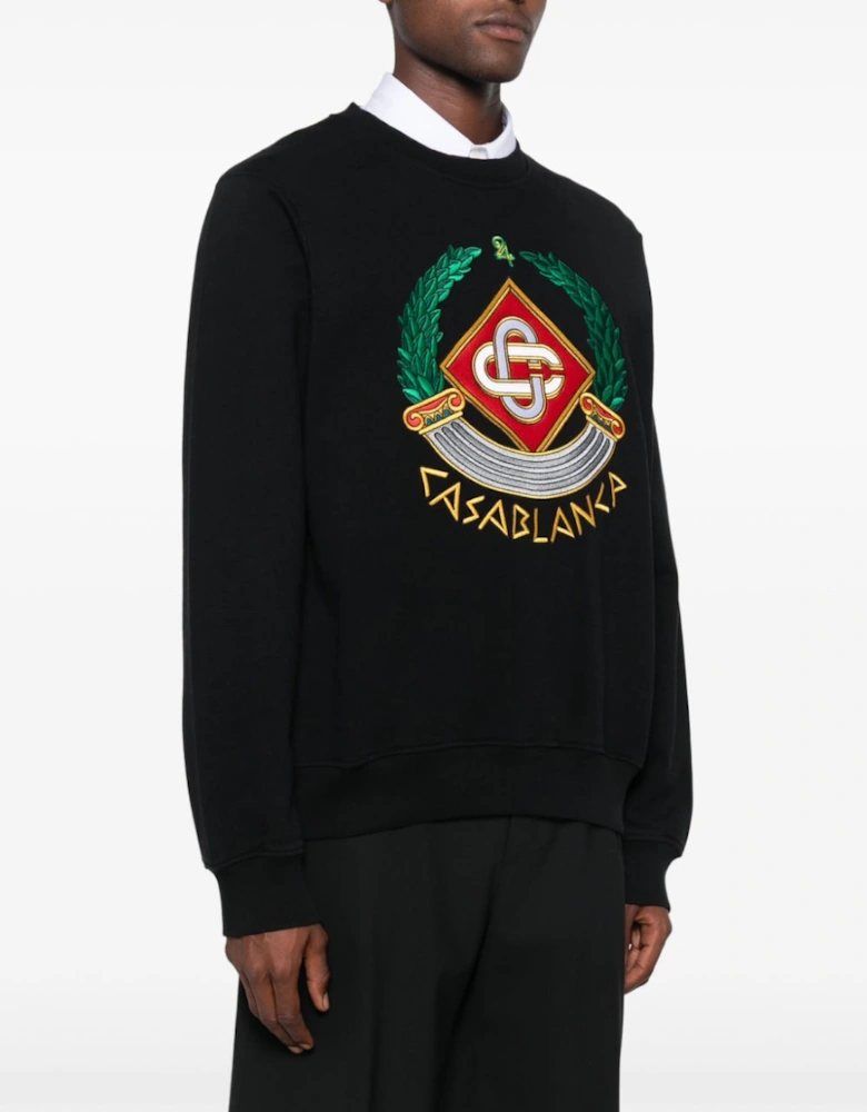 Crest Sweatshirt Black
