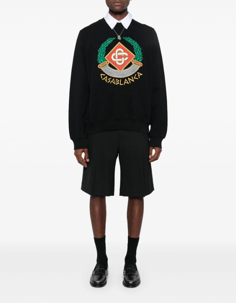 Crest Sweatshirt Black