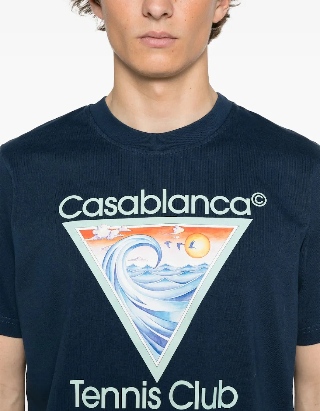 Tennis Club Icon T-Shirt Navy Blue