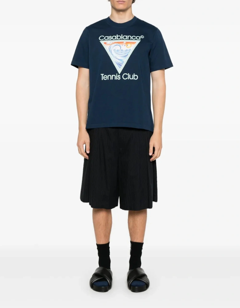 Tennis Club Icon T-Shirt Navy Blue