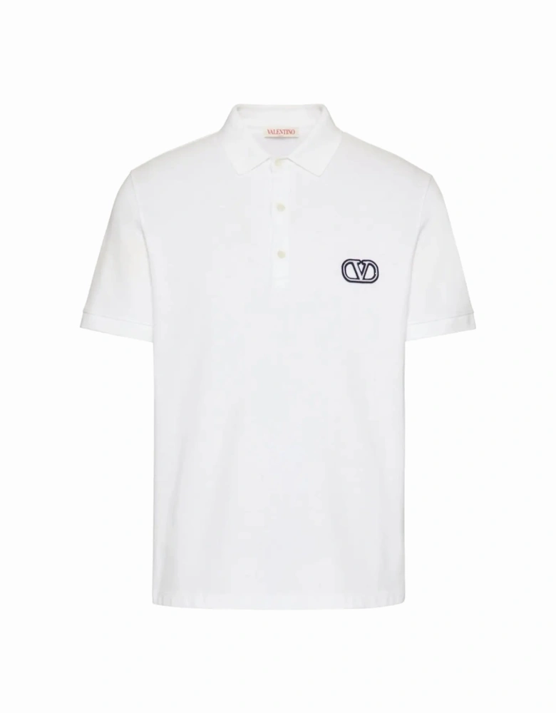 VLogo Polo Shirt White