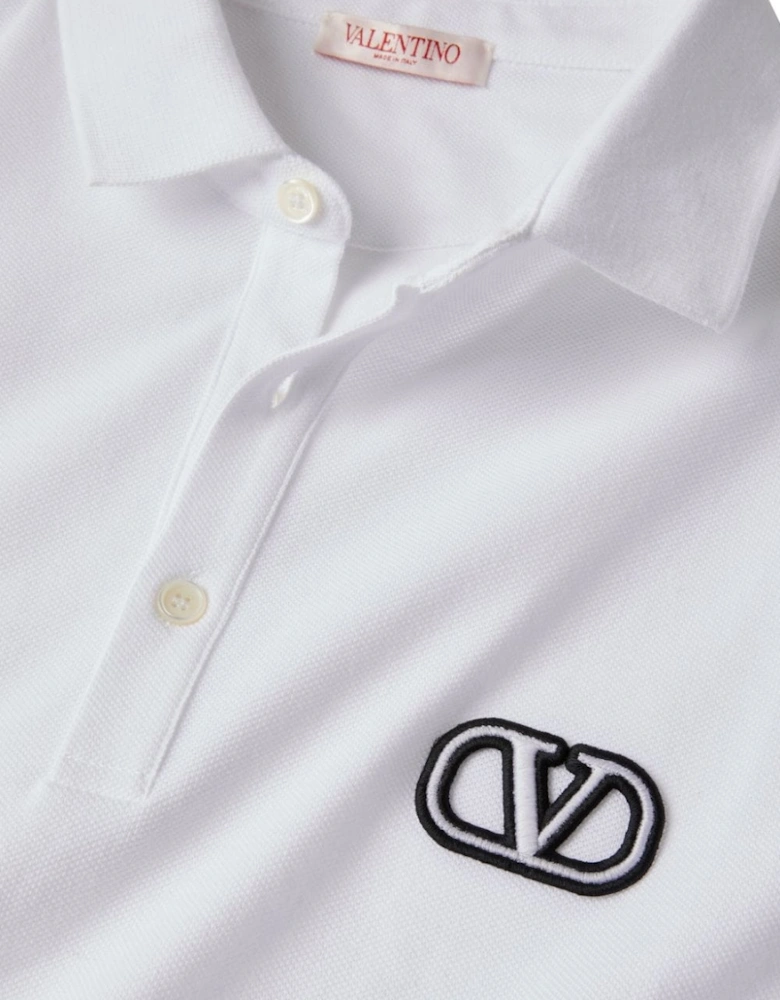 VLogo Polo Shirt White