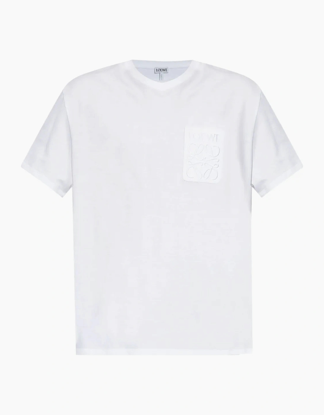 Loewe Men's Loewe Anagram Pocket Embroidery T-Shirt White