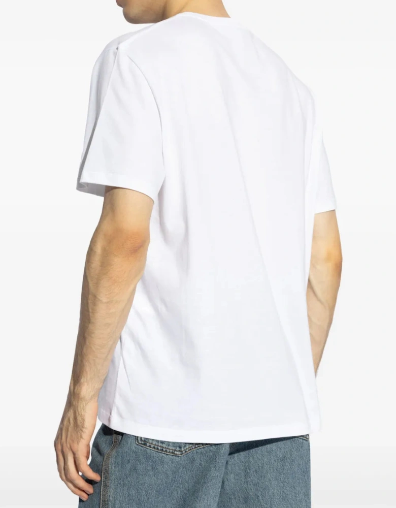Anagram Pocket Embroidery T-Shirt White