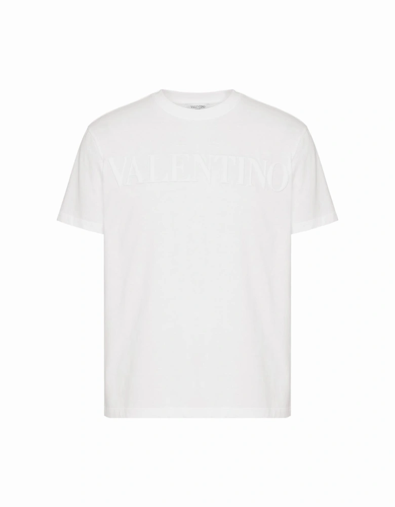 Logo T-Shirt Embossed White