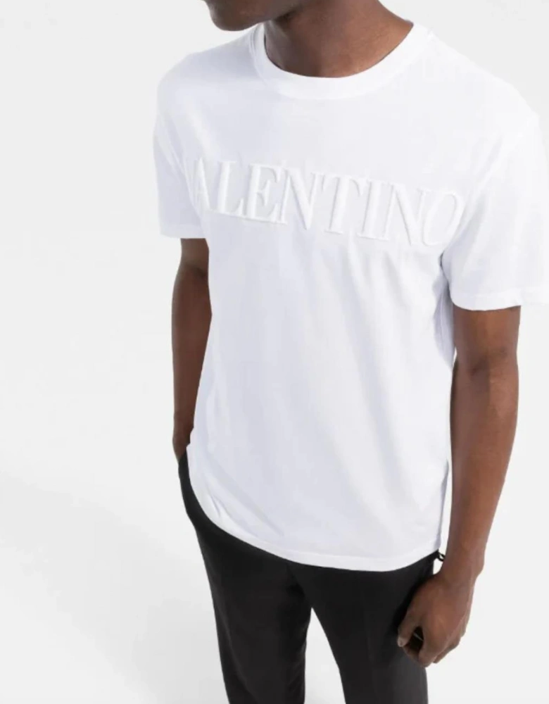 Logo T-Shirt Embossed White