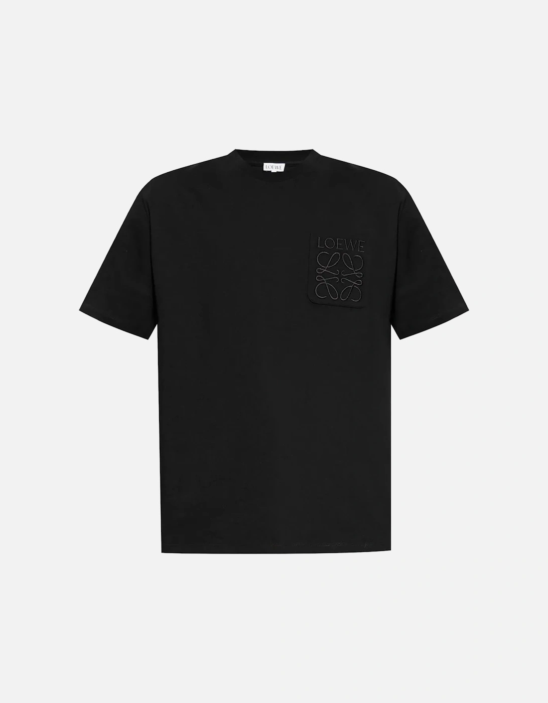 Anagram Pocket Embroidery T-Shirt Black, 4 of 3