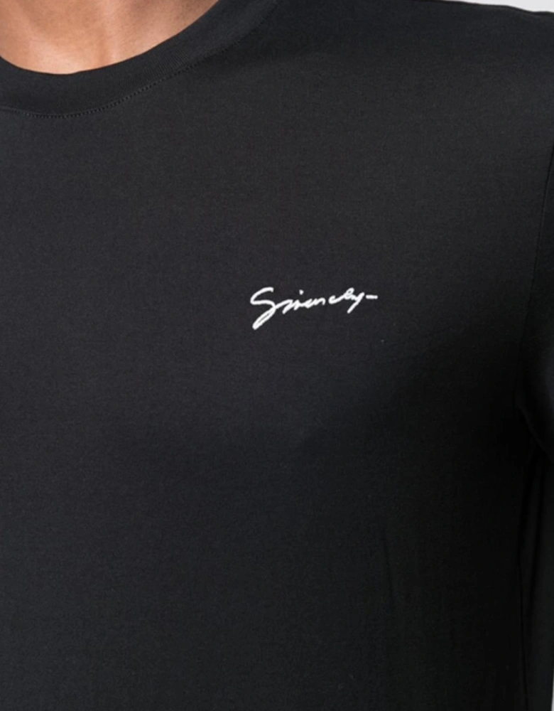 Embroidered Signature Chest Logo T-Shirt