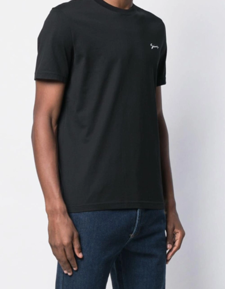 Embroidered Signature Chest Logo T-Shirt