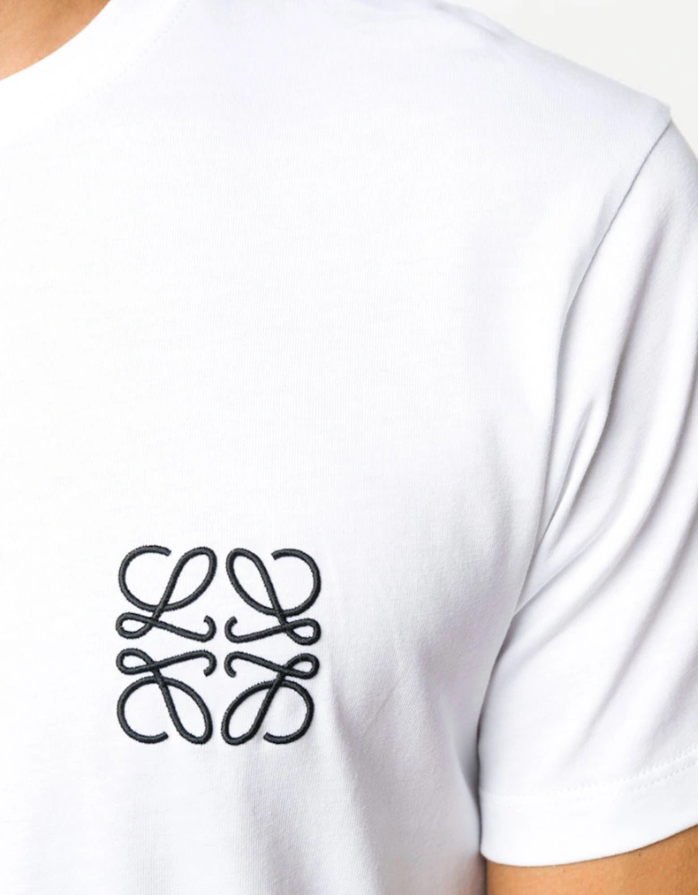 Anagram Logo Chest T-Shirt White