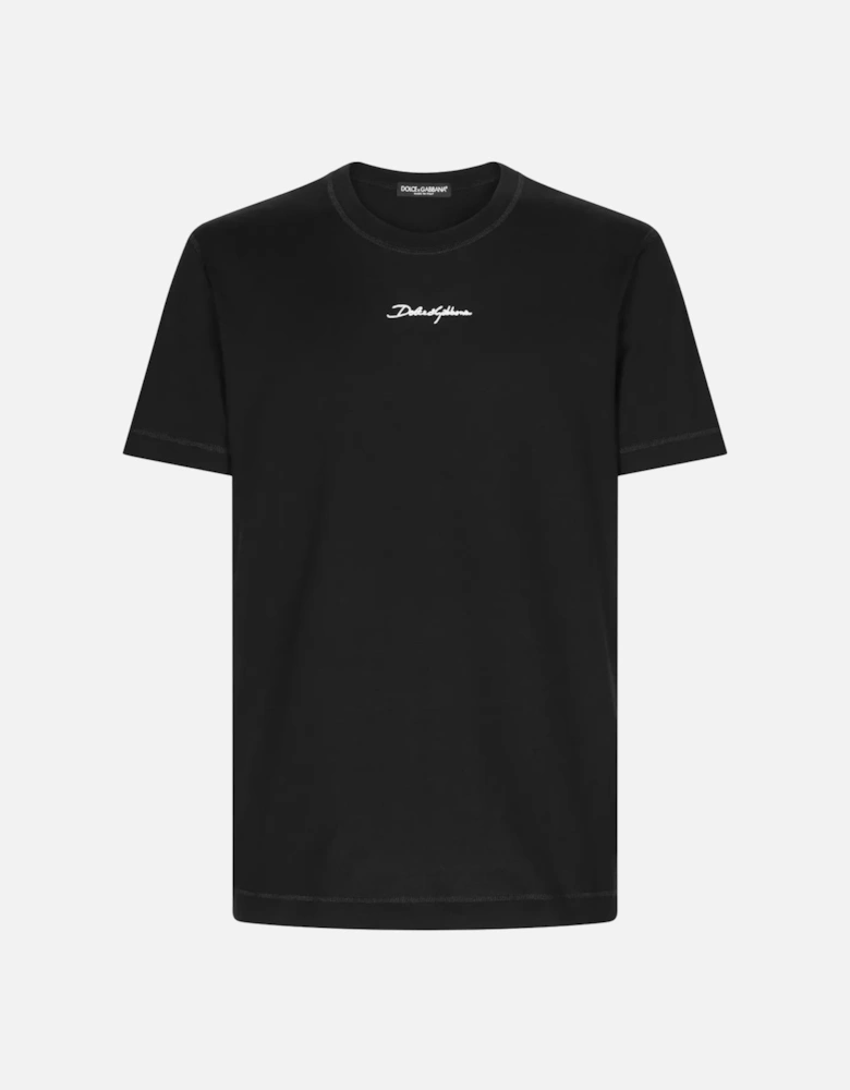 Signature Logo Patch T-Shirt Black