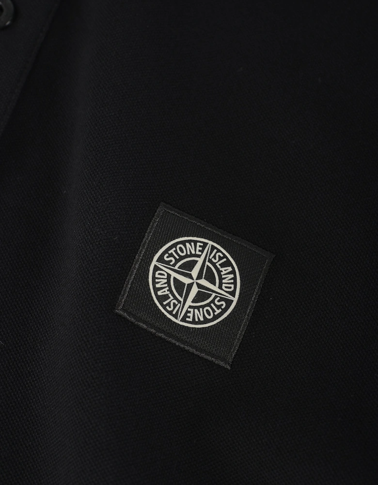 S0017 Compass Patch Polo Black