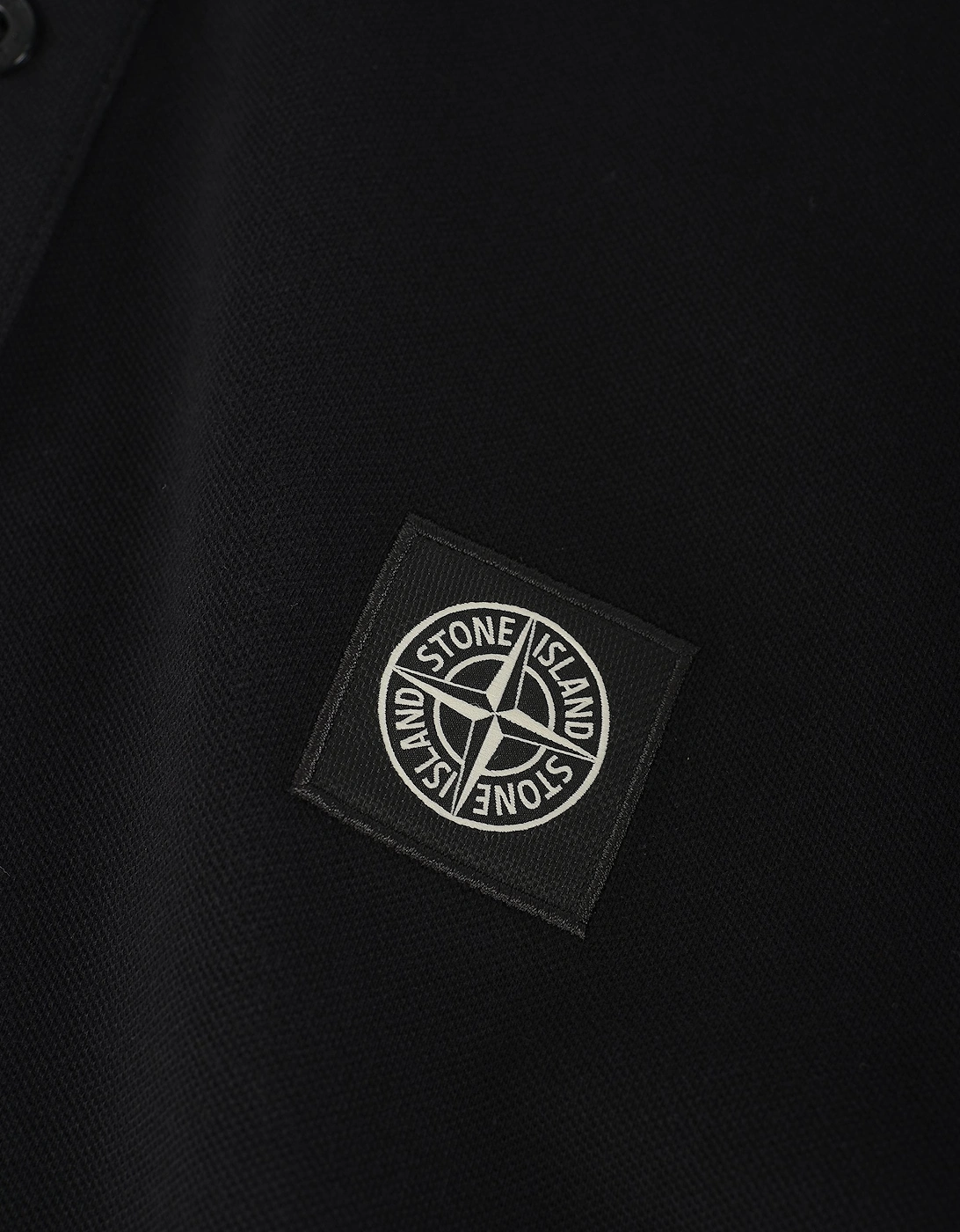 S0017 Compass Patch Polo Black