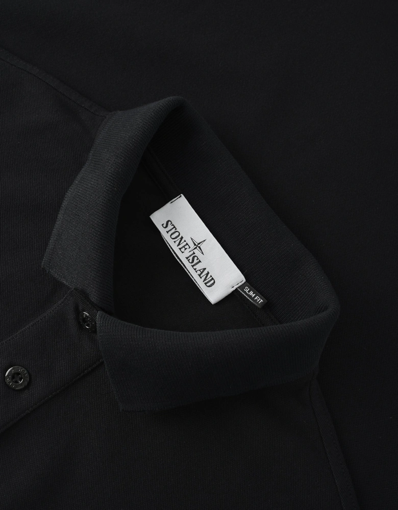 S0017 Compass Patch Polo Black