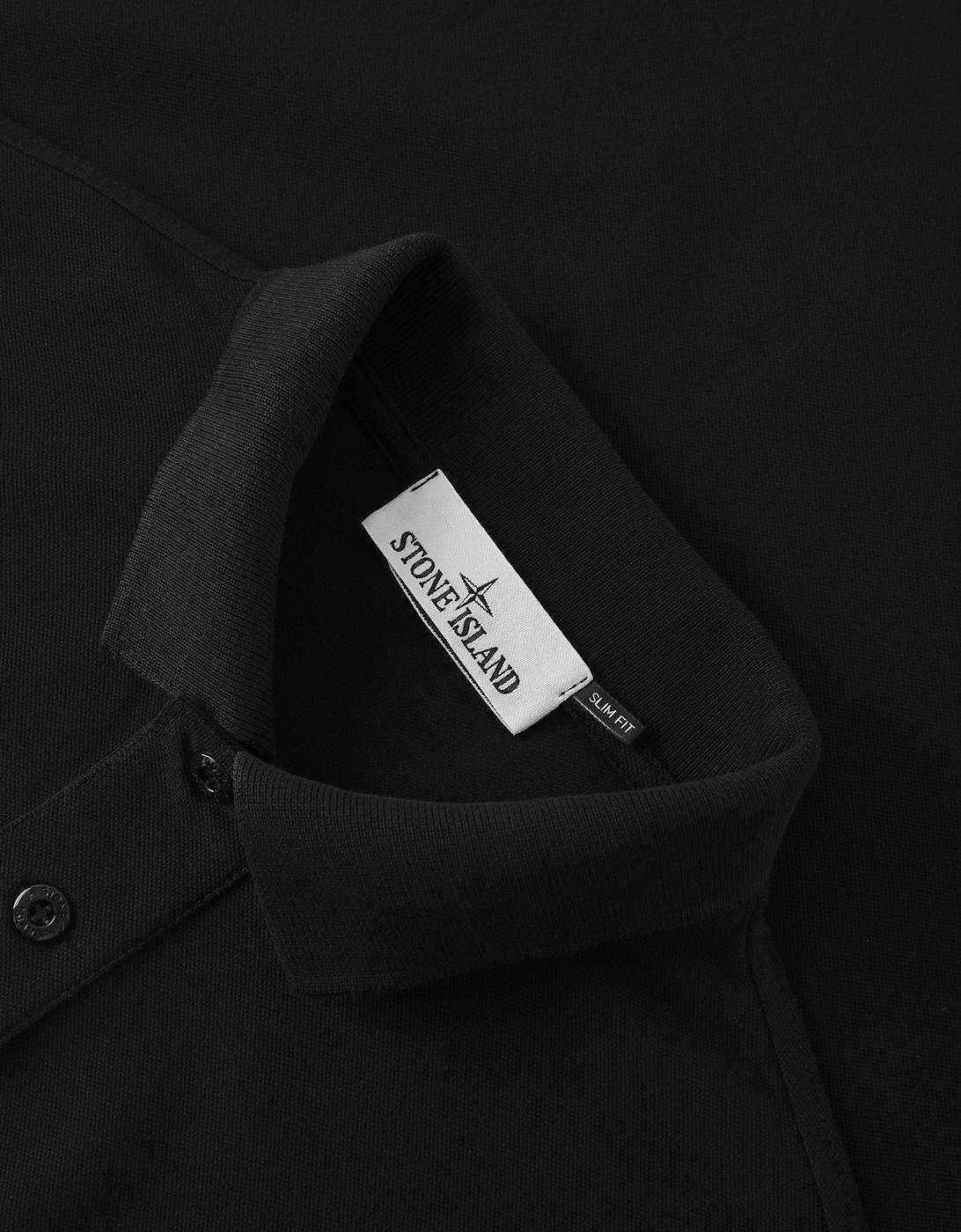 S0017 Compass Patch Polo Black
