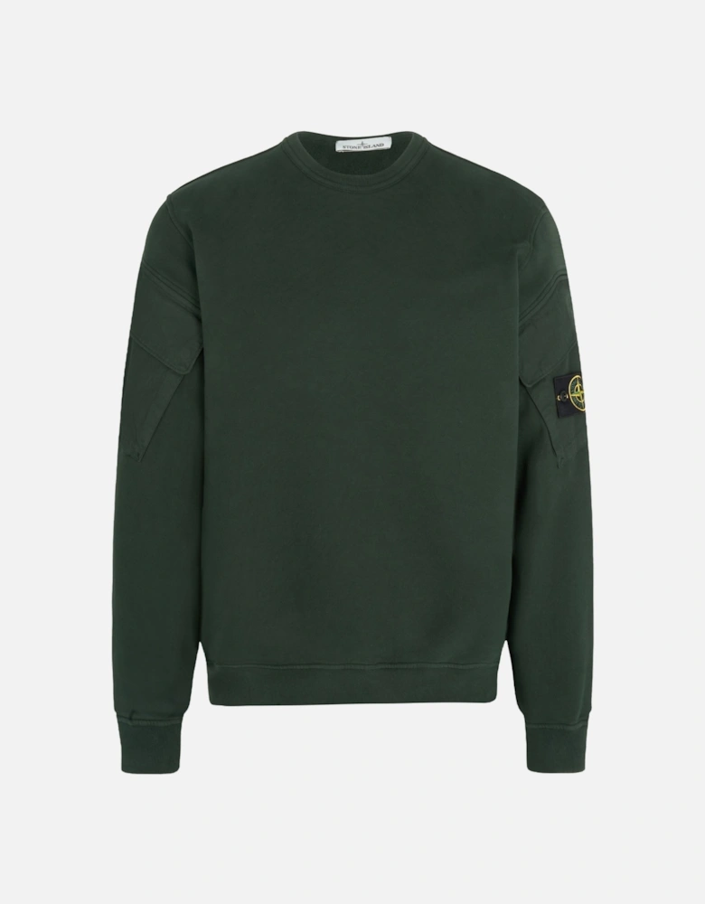 S0A20 Sleeve Pocket Sweatshirt Green