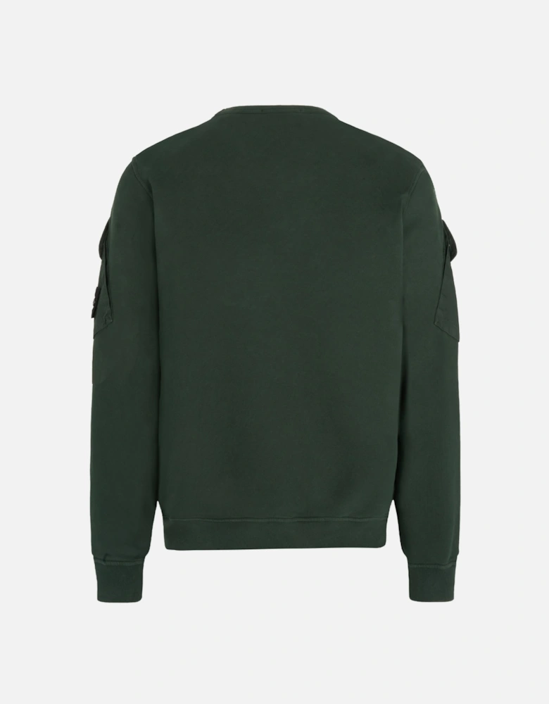 S0A20 Sleeve Pocket Sweatshirt Green