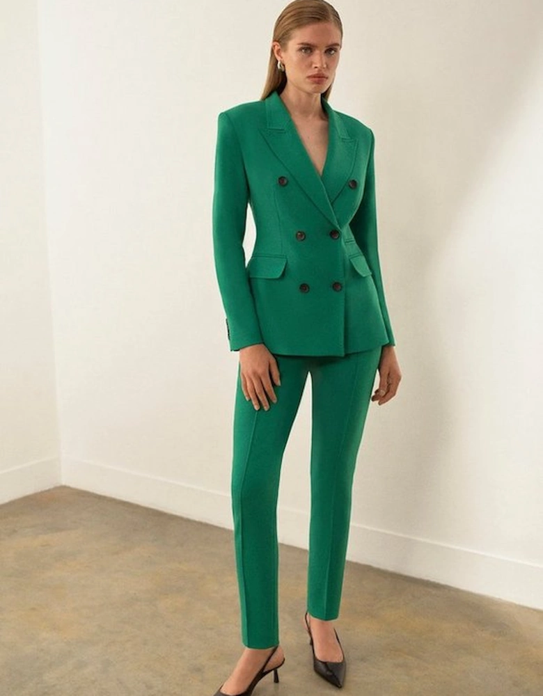 Compact Stretch Slim Leg Tailored Trousers