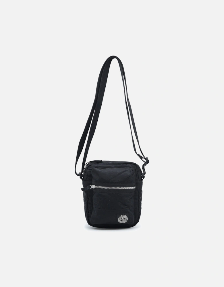 S0251 Compass Patch Cross Body Bag Black