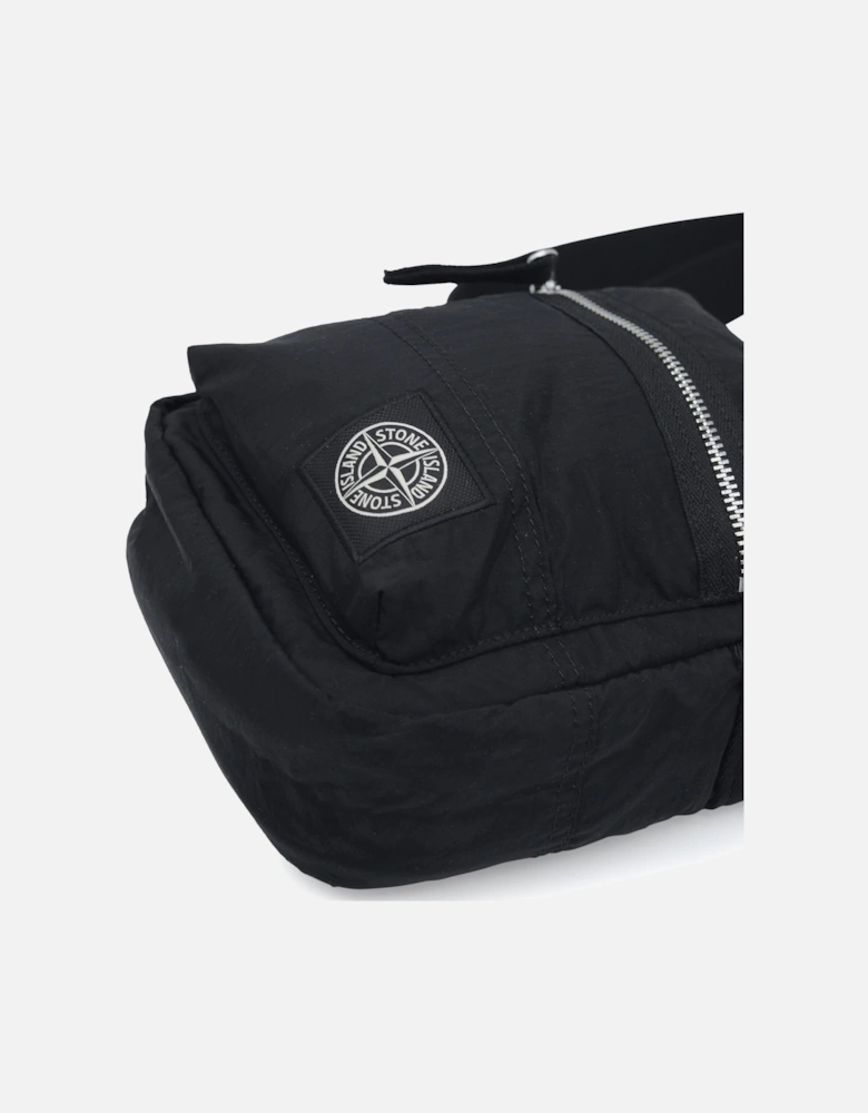 S0251 Compass Patch Cross Body Bag Black