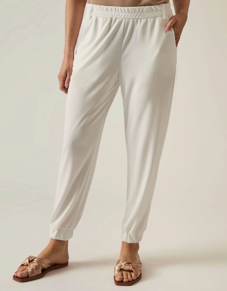Jersey White Joggers