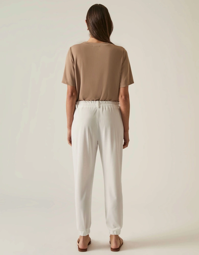 Jersey White Joggers
