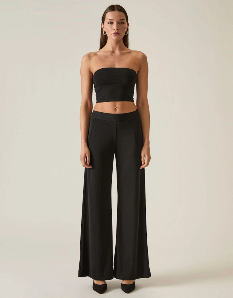 Wide-Leg Black Trousers - VIP
