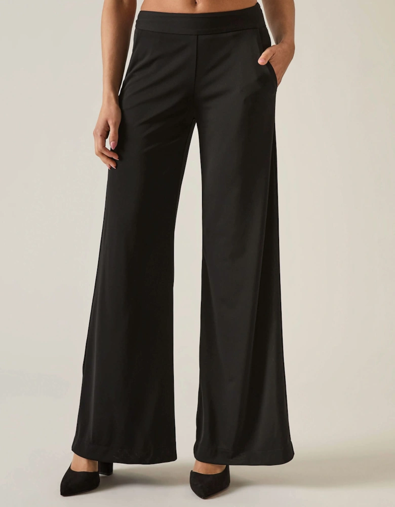 Wide-Leg Black Trousers - VIP