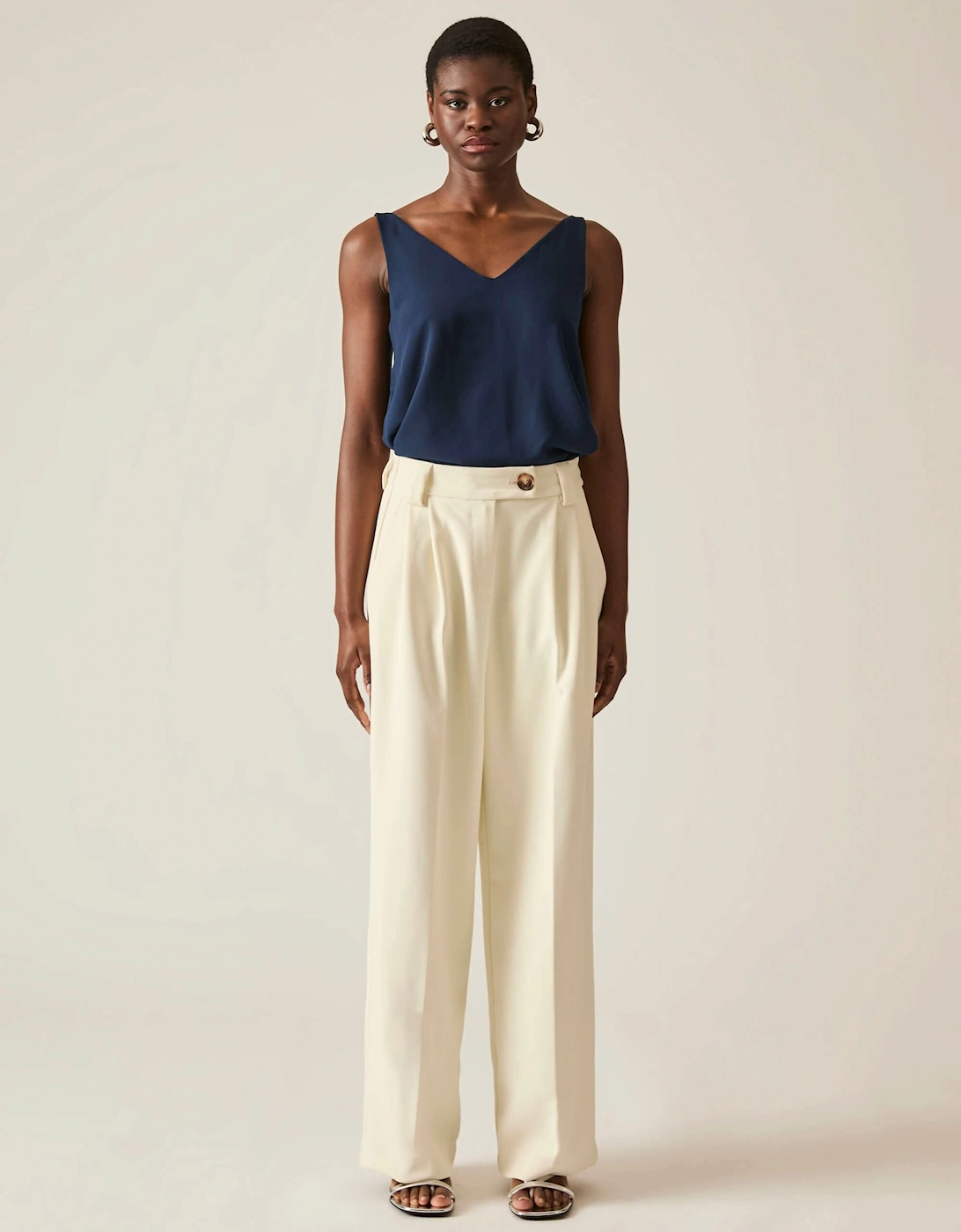 Button Cream Trousers - VIP, 7 of 6