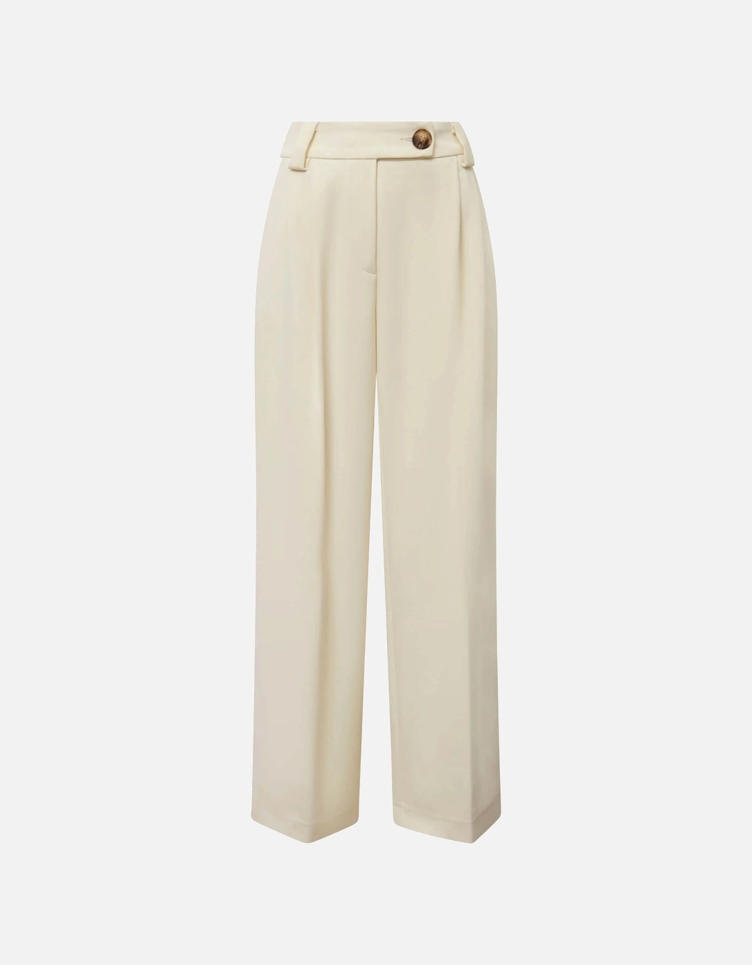 Button Cream Trousers - VIP