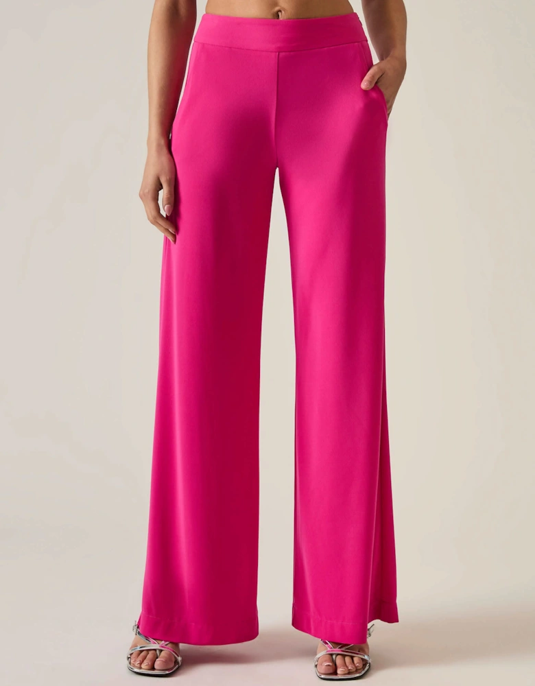 Wide-Leg Fuchsia Trousers - VIP