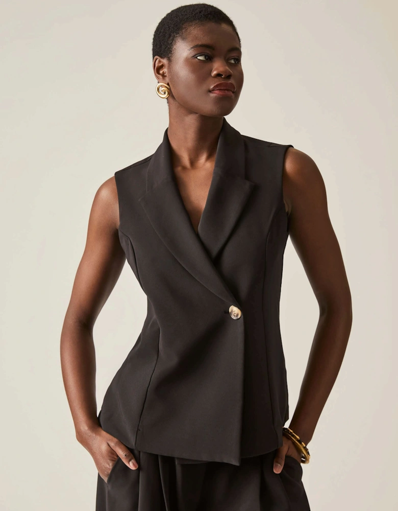 Suit Black Vest