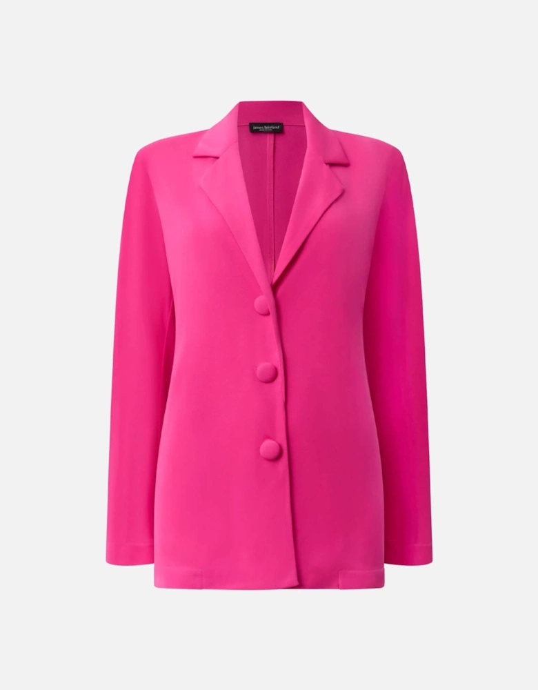 Button Fuchsia Blazer - VIP