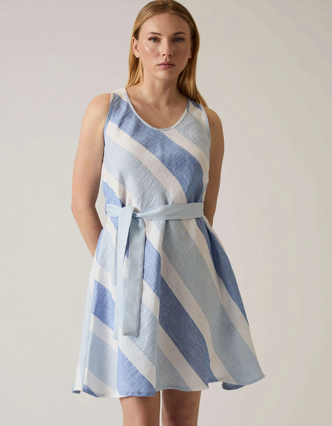 Striped Sleeveless Dress - VIP