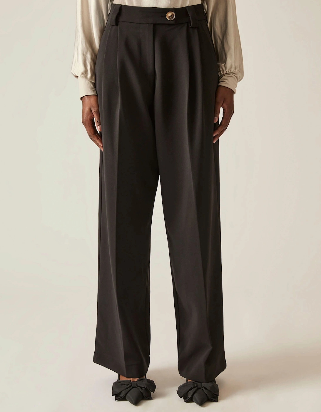 Button Black Trousers - VIP
