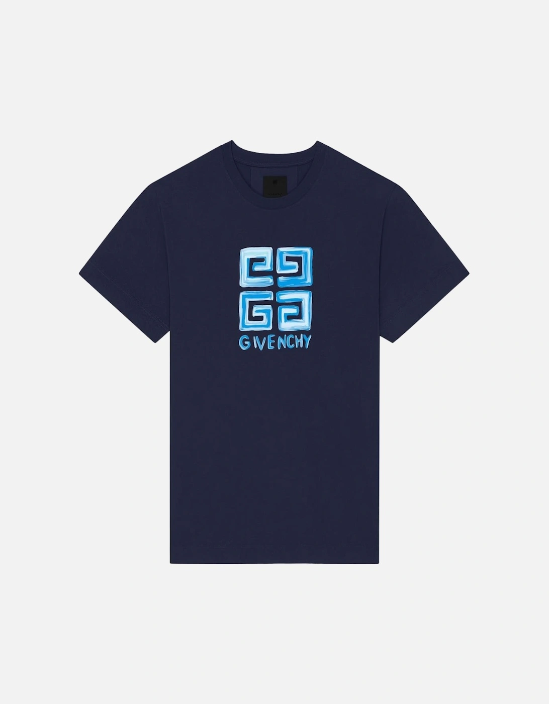 4G Logo Sketch Navy T-Shirt, 6 of 5
